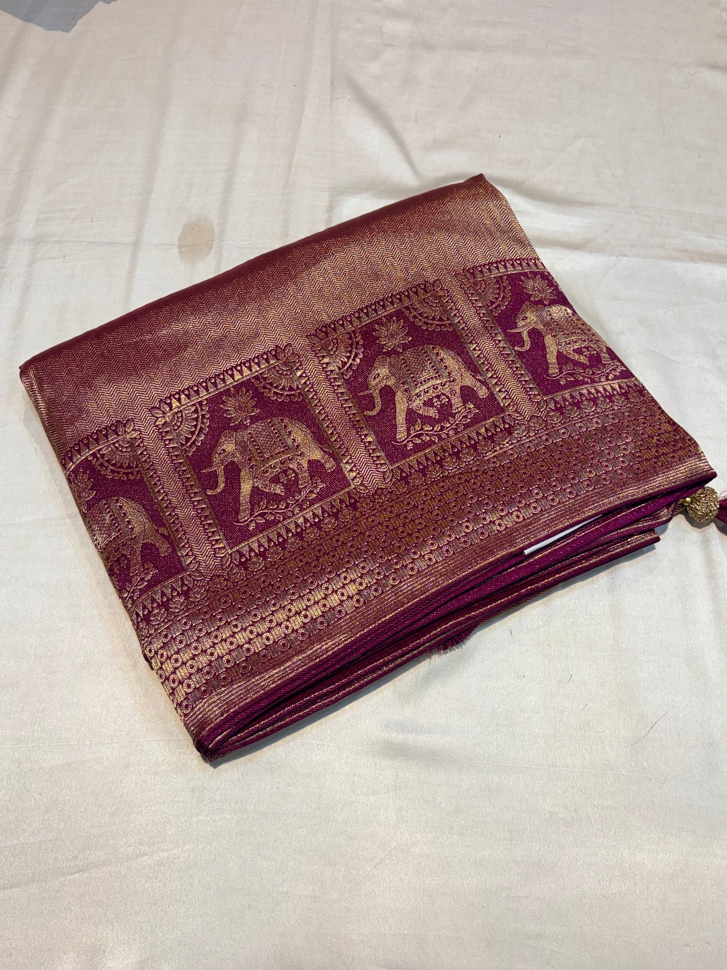 PREMIUM SOFT BROCADE MOUNGA SILK SAREE