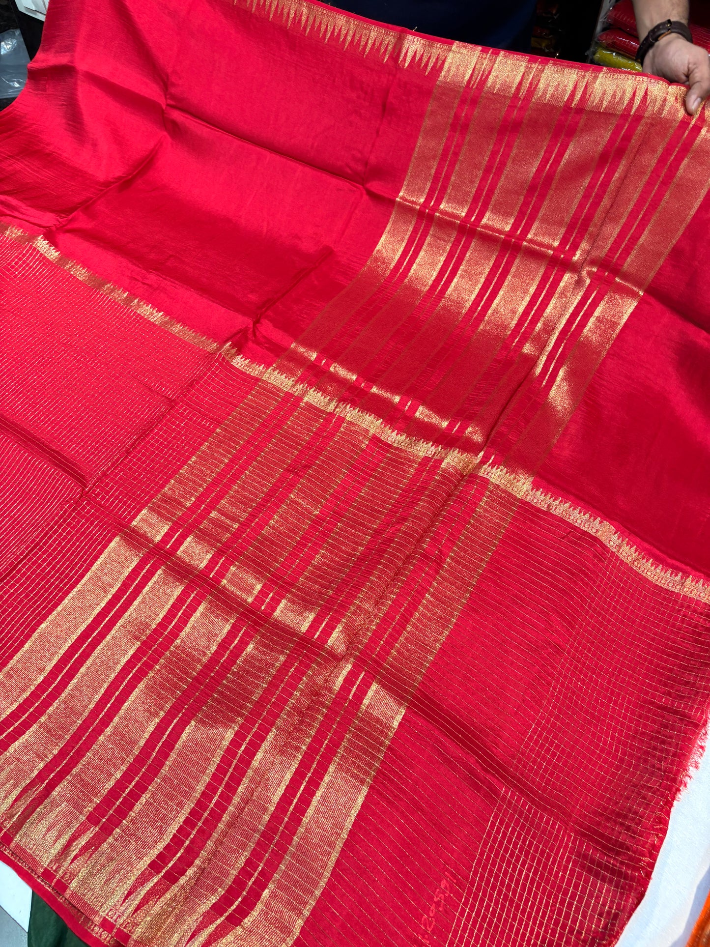 VISCOSE CHECKS HALF & HALF