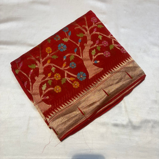 TUSSUR GEORGETTE SAREES
WITH PAITHANI BORDER