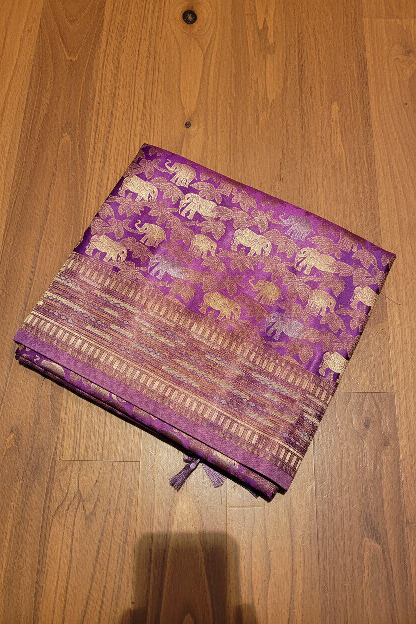PREMIUM SOFT BROCADE SILK SAREE