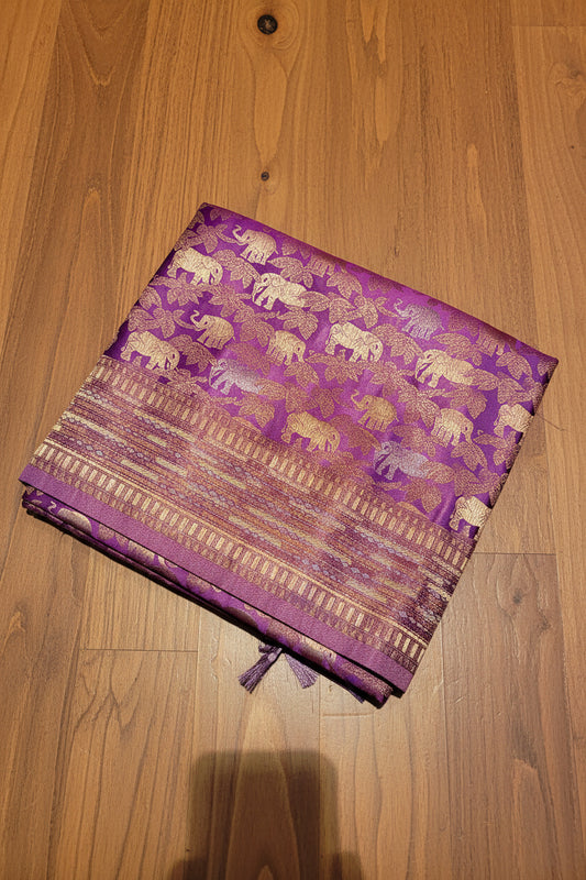 PREMIUM SOFT BROCADE SILK SAREE