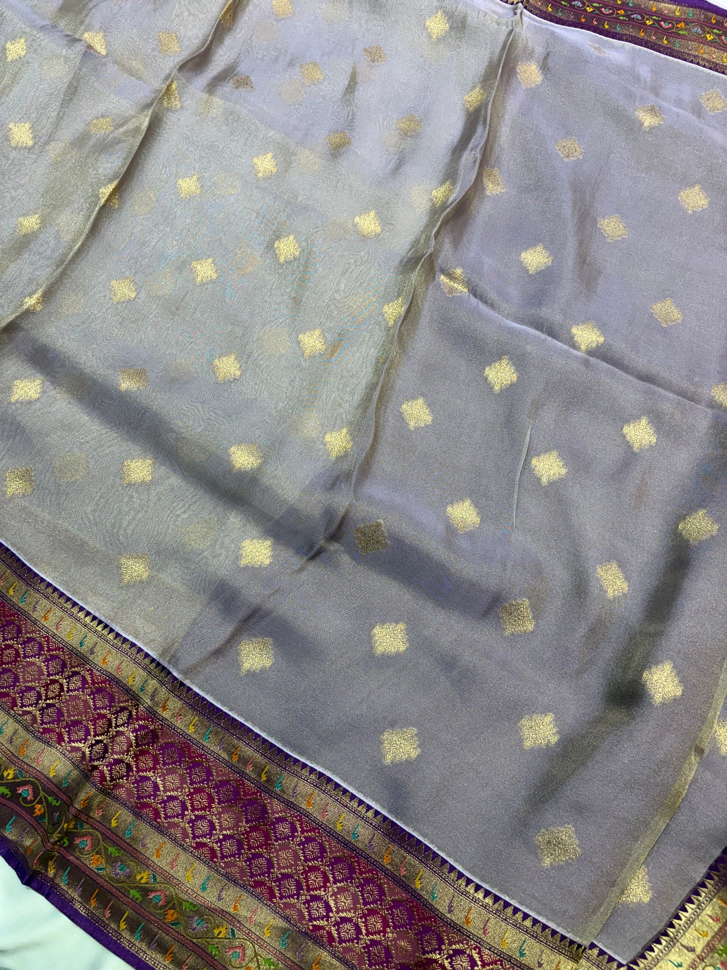 PURE GEORGETEE SILK SAREE