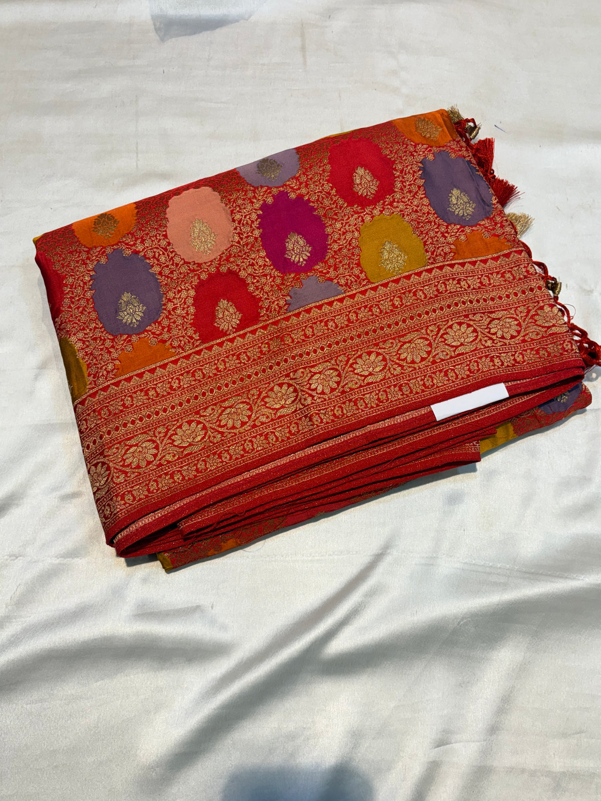 PURE PASHMEENA SILK SAREE IN RANGKAT PATTERN
