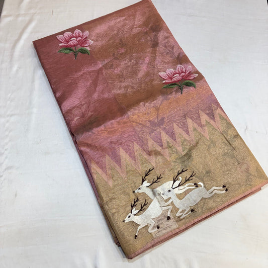 PURE SOFT TISSUE SILK SAREE