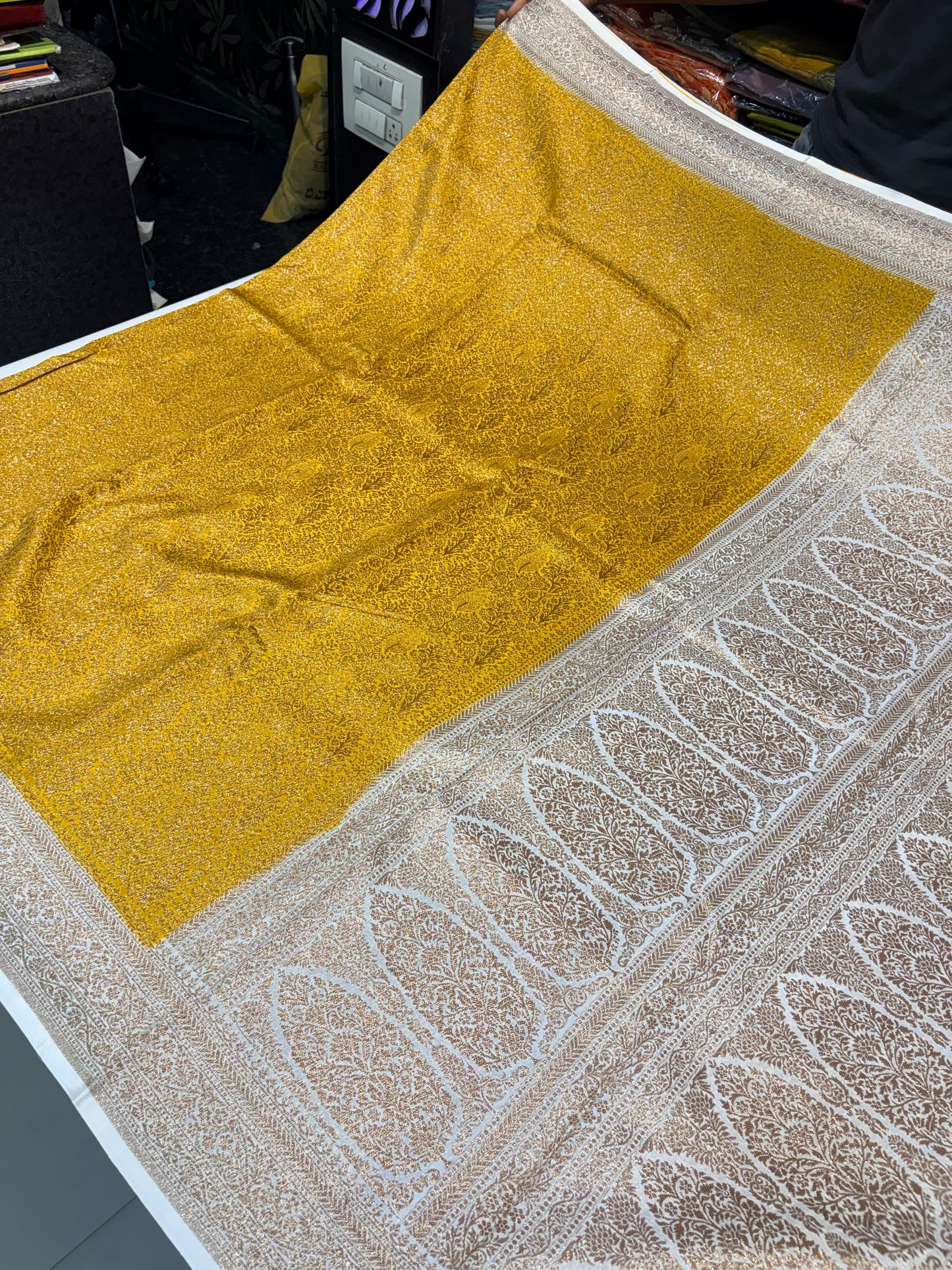 PREMIUM BROCADE BANARASI GEORGETTE SAREE