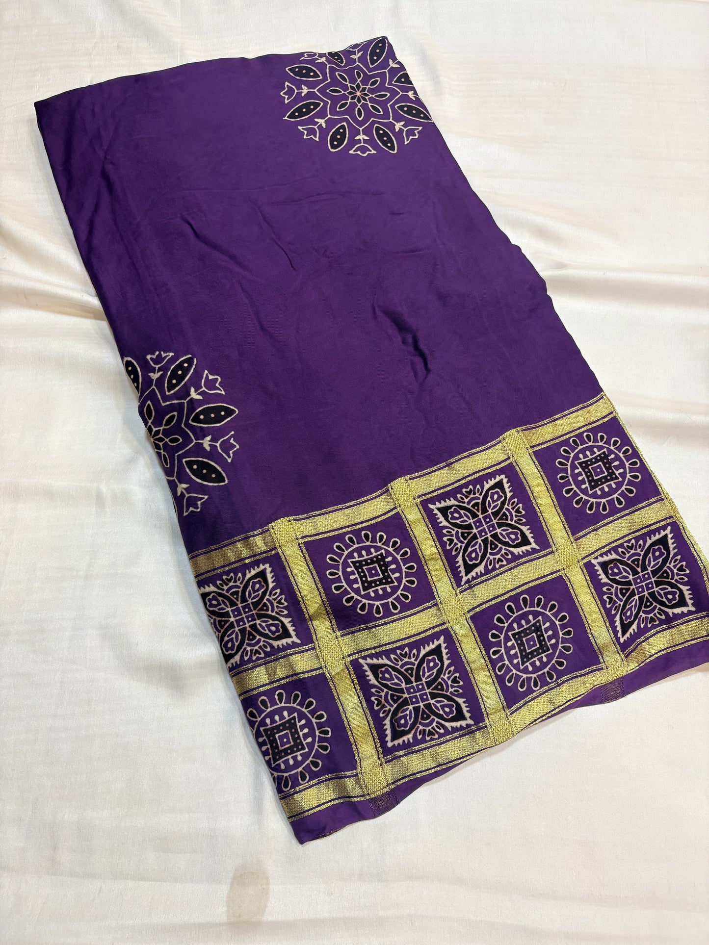 PREMIUM AJRAKH GHARCHOLA SAREE