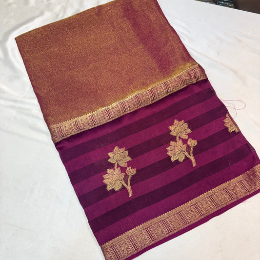 PREMIUM VISCOSE CREAPE SAREE