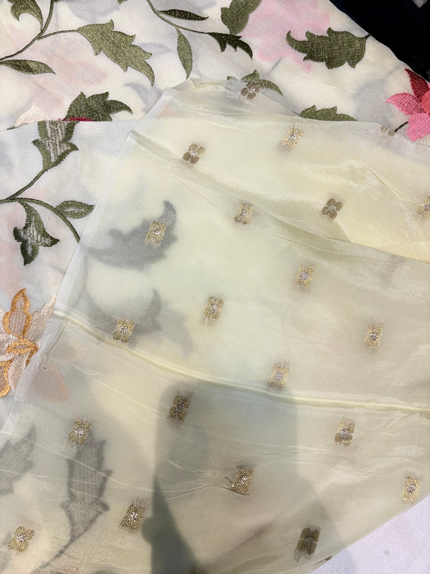 VISCOSE SILK WITH EMBROIDERY WORK