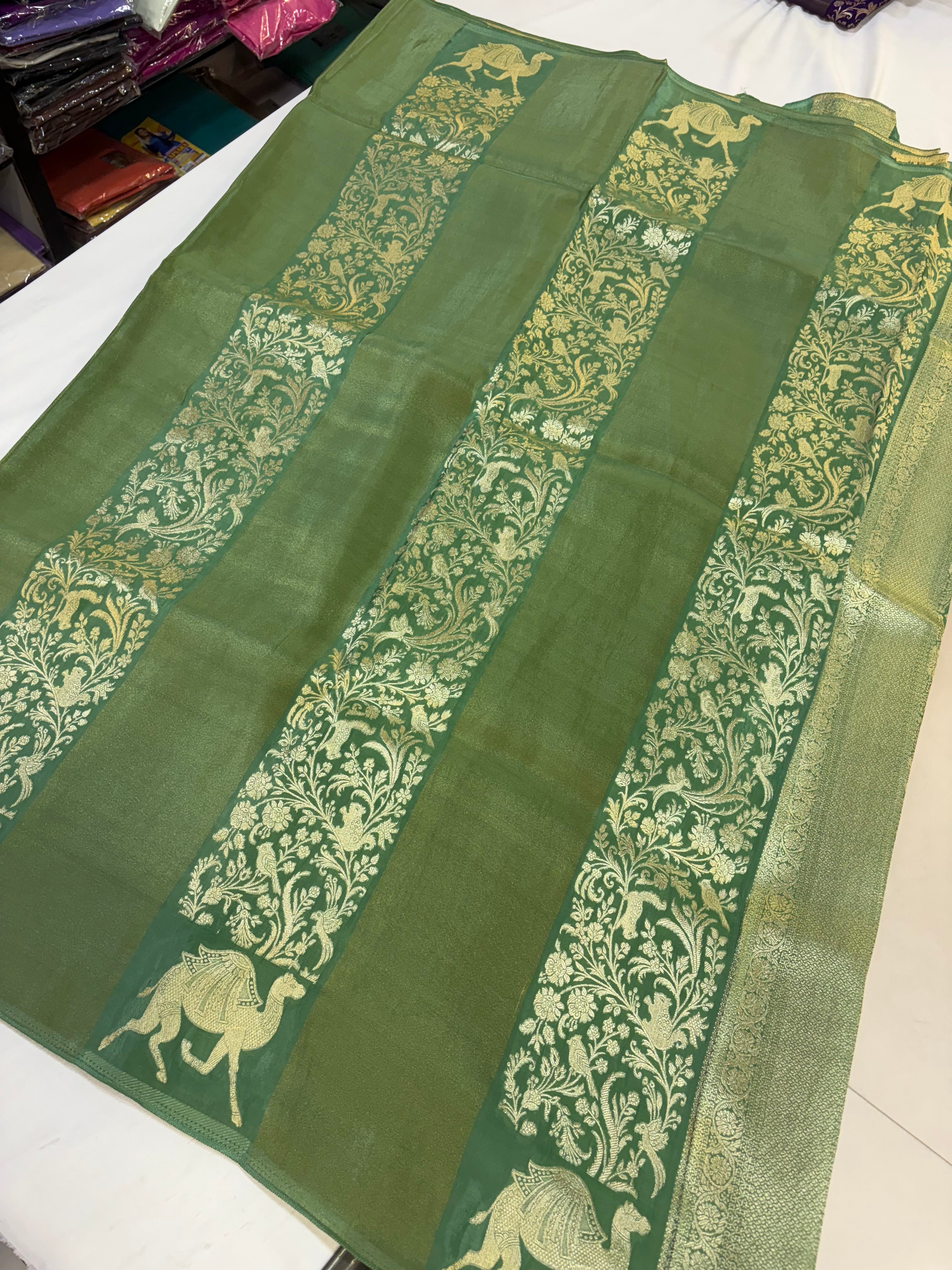 PREMIUM SOFT CHIFFON ORGANZA SAREE