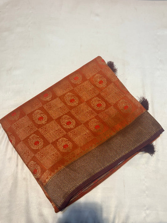 PREMIUM BROCADE MOUNGA SILK SAREES