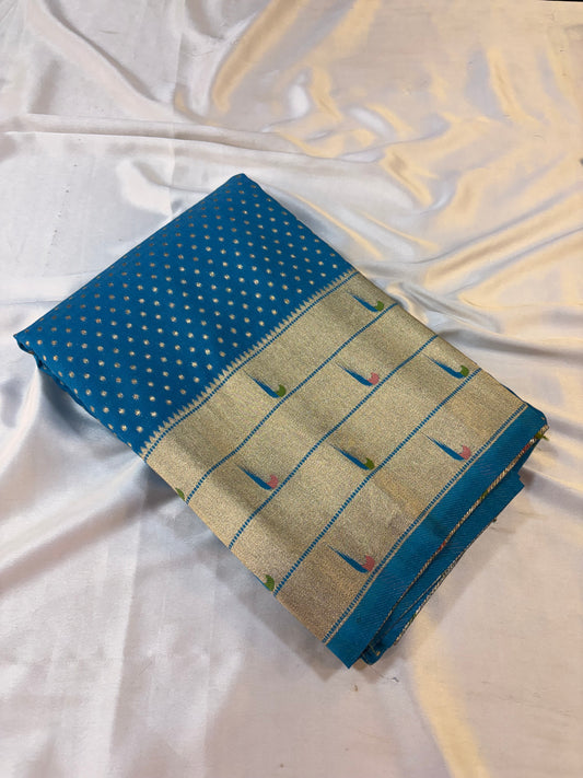 Banaras Georgette saree with Paithani Border