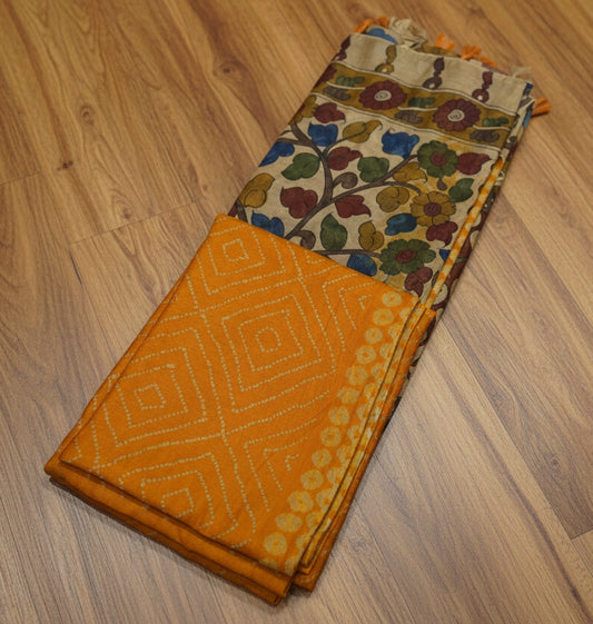 COTTON WEAR SAREE WITH BANDHINI PRINT