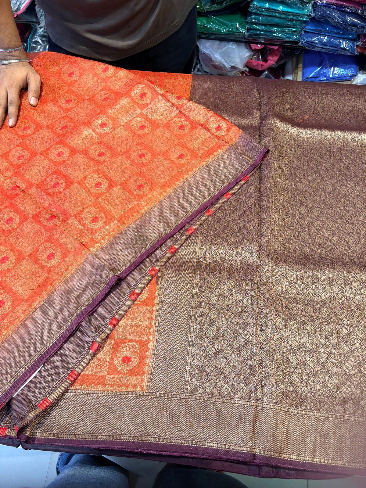 PREMIUM BROCADE MOUNGA SILK SAREES