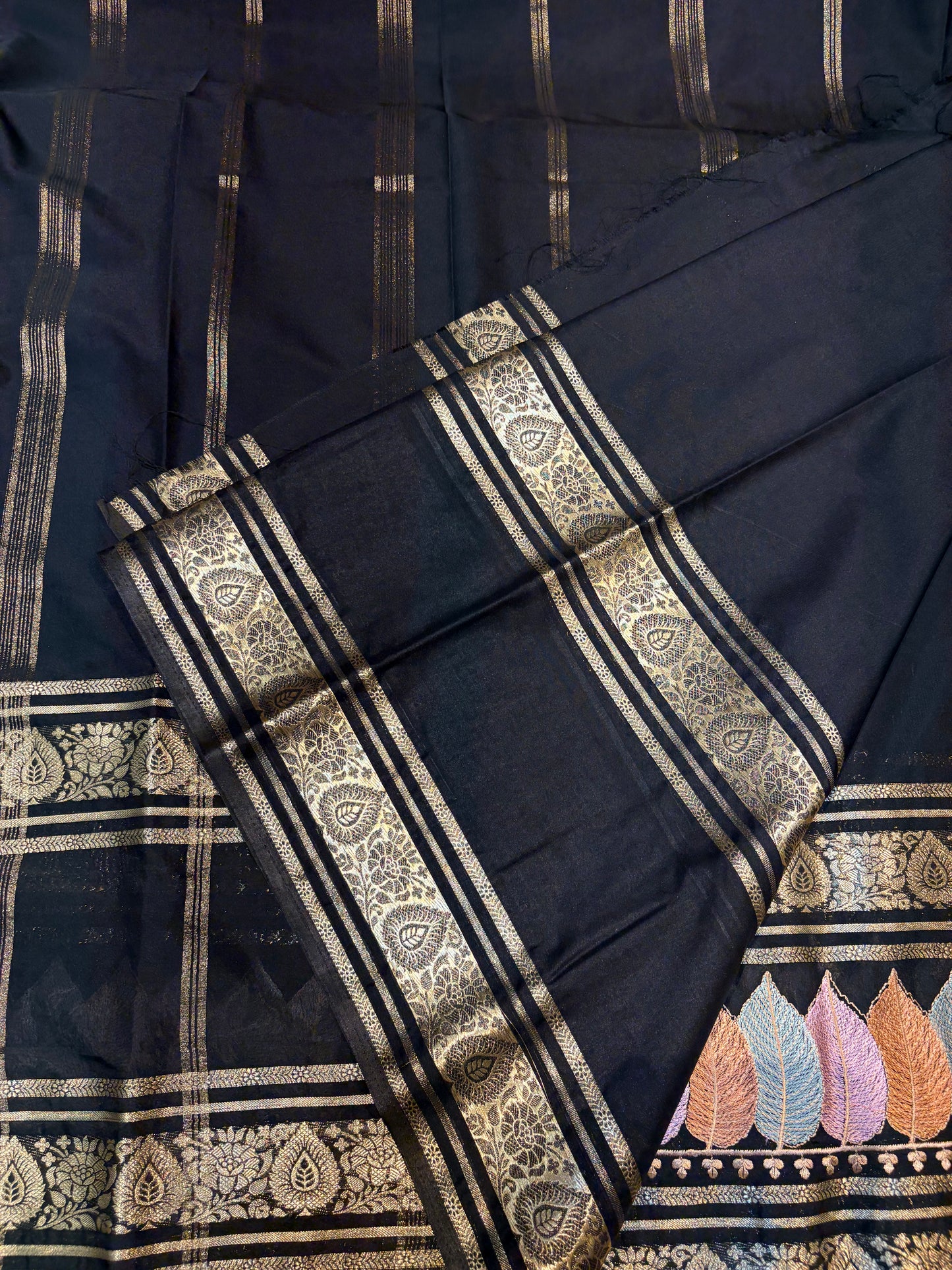 SEMI MYSORE SILK SAREE WITH EMBROIDERY WORK