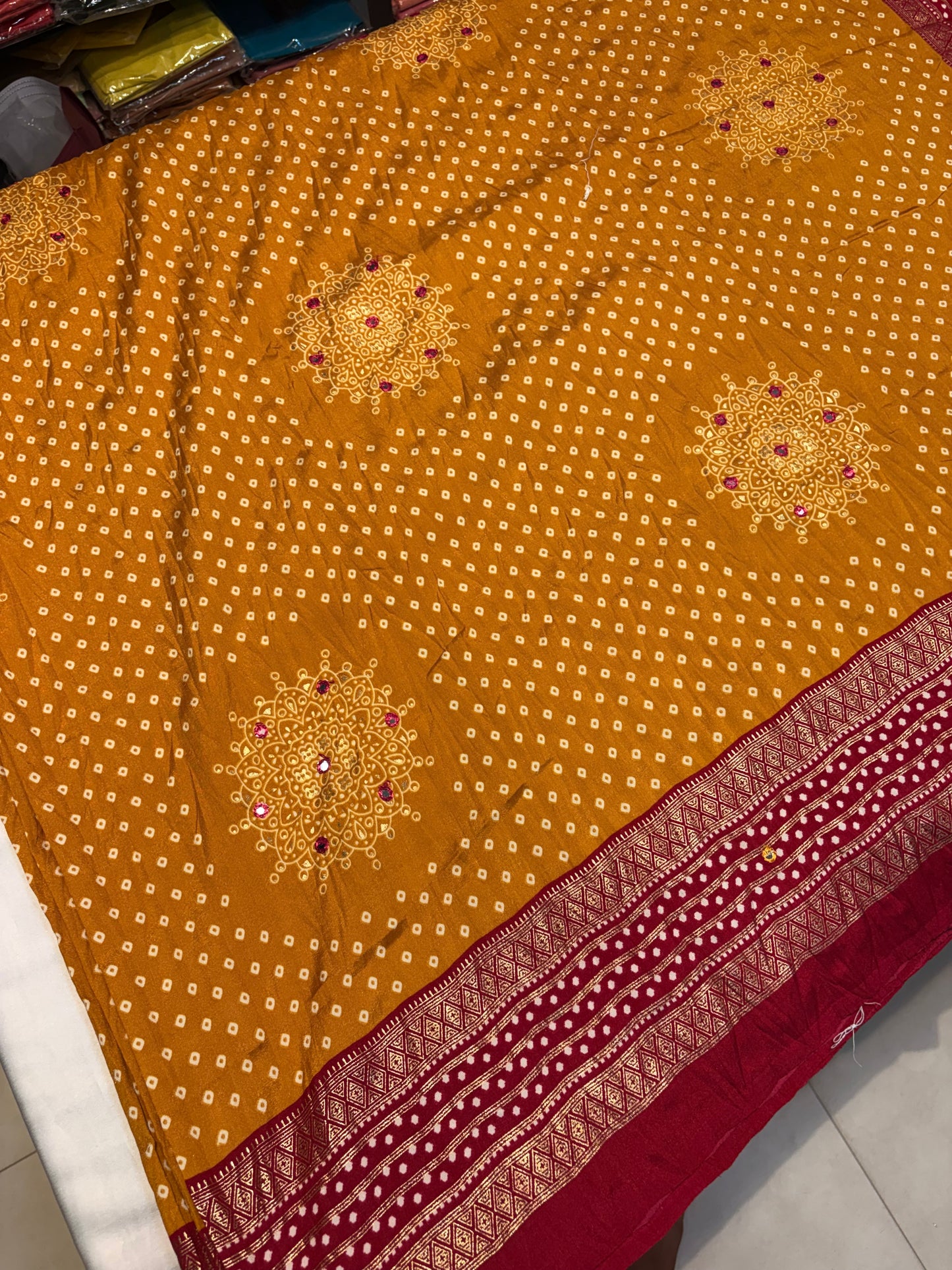 DOLA BANDHINI PRINTED SAREES