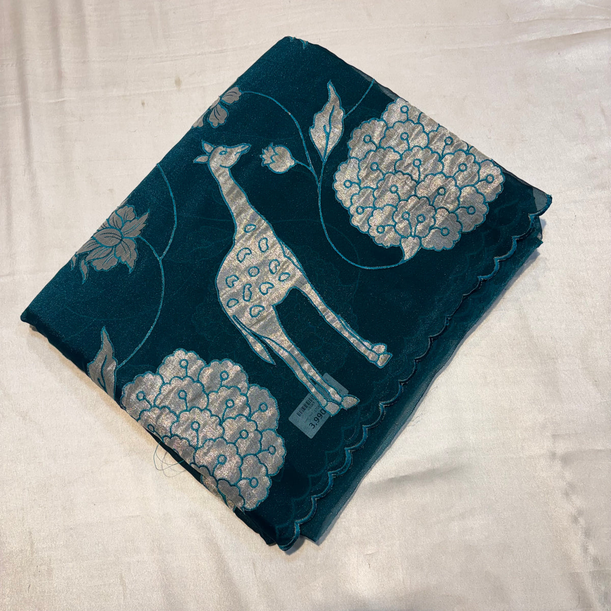 SOFT ORGANZA SAREE WITH APPLIQUÉ WORK