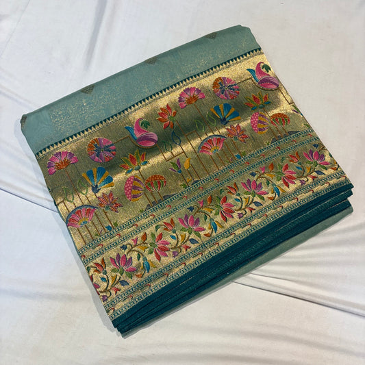 PREMIUM TUSSUR GEOREGETTE SAREE