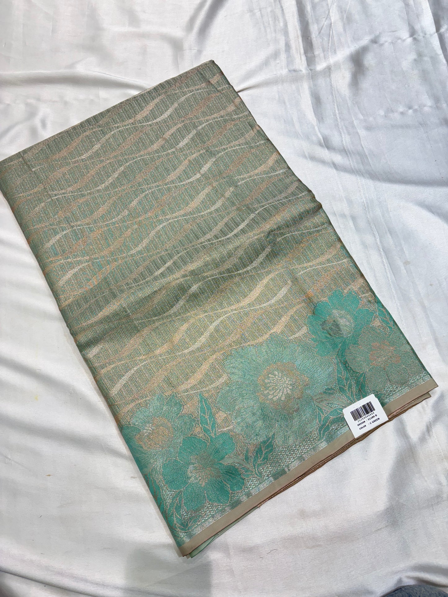 PREMIUM SEMI DESIGNER KACHI TISSUE SILK