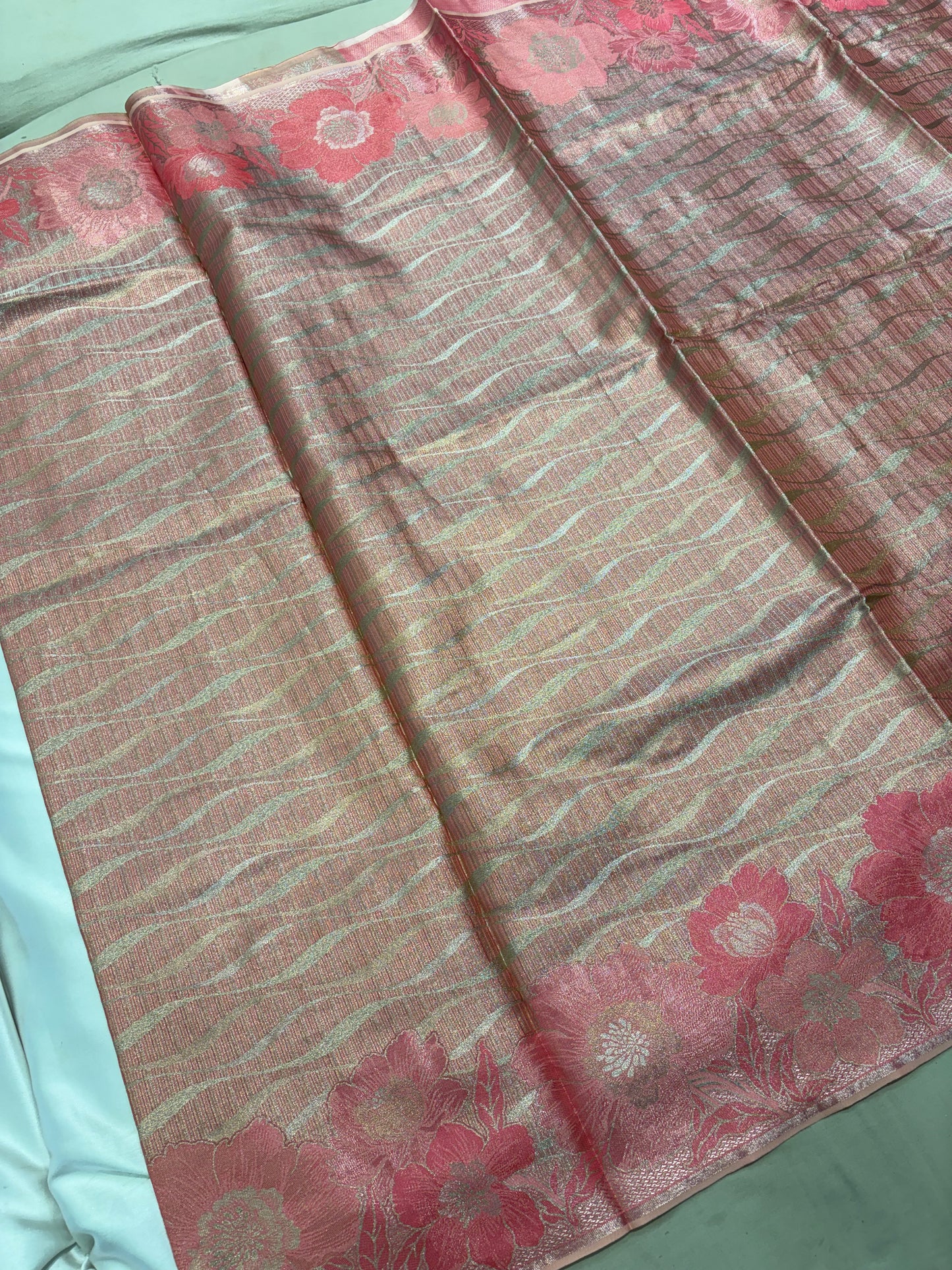 PREMIUM SEMI DESIGNER KACHI TISSUE SILK