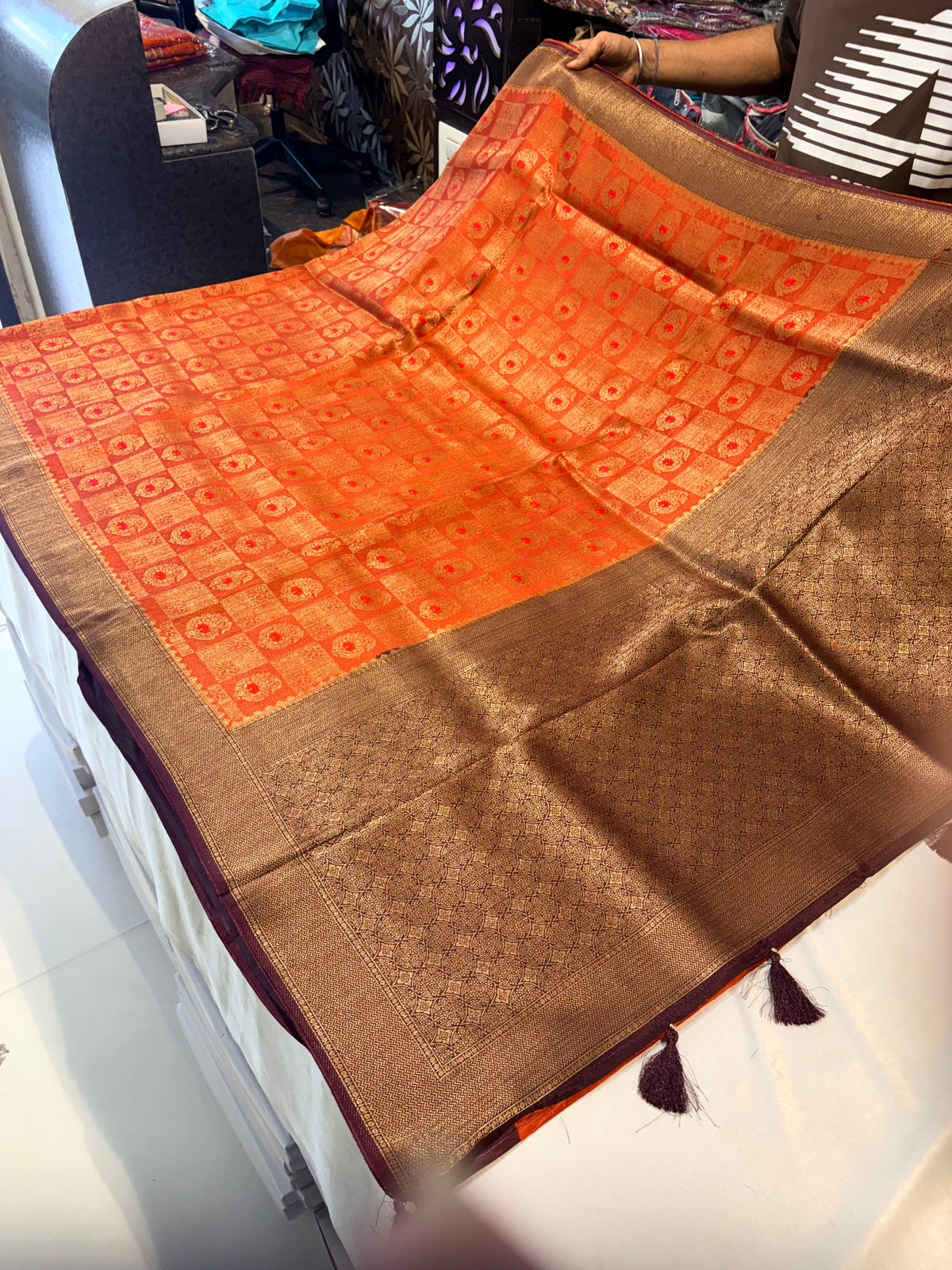 PREMIUM BROCADE MOUNGA SILK SAREES