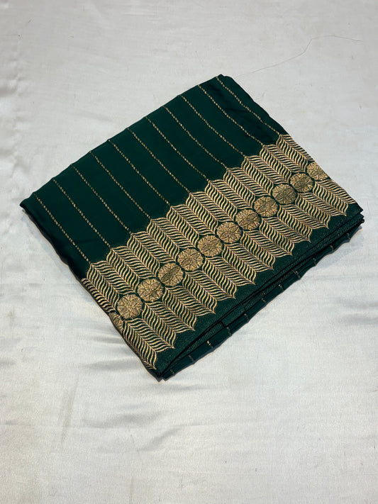 PURE BANARAS MASHRU CREAPE SILK SAREES