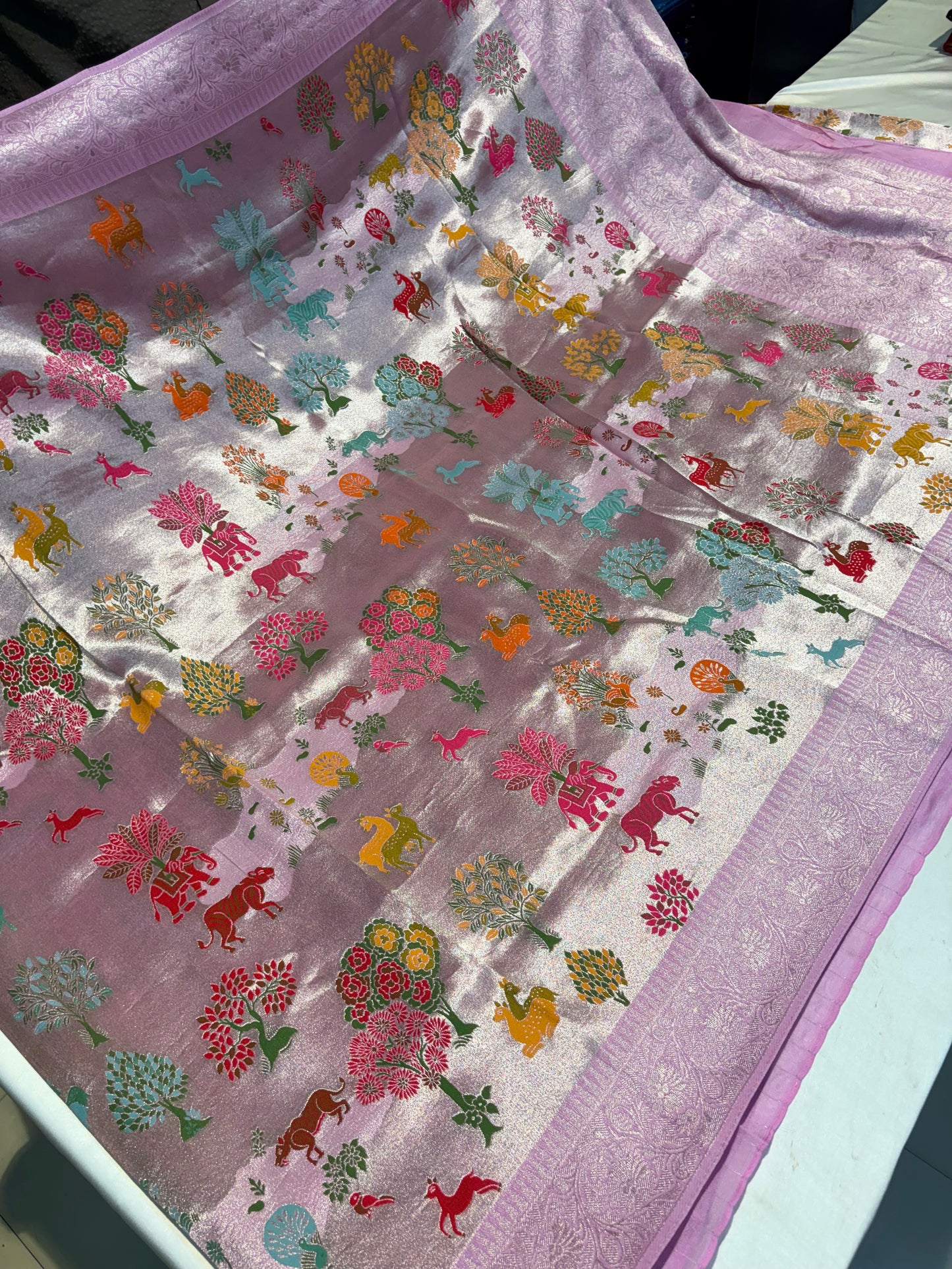 PREMIUM BRACADE MEENA MOUNGA SILK