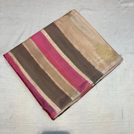 PREMIUM CHINON CREAPE SAREE IN RAGKAT DESIGN