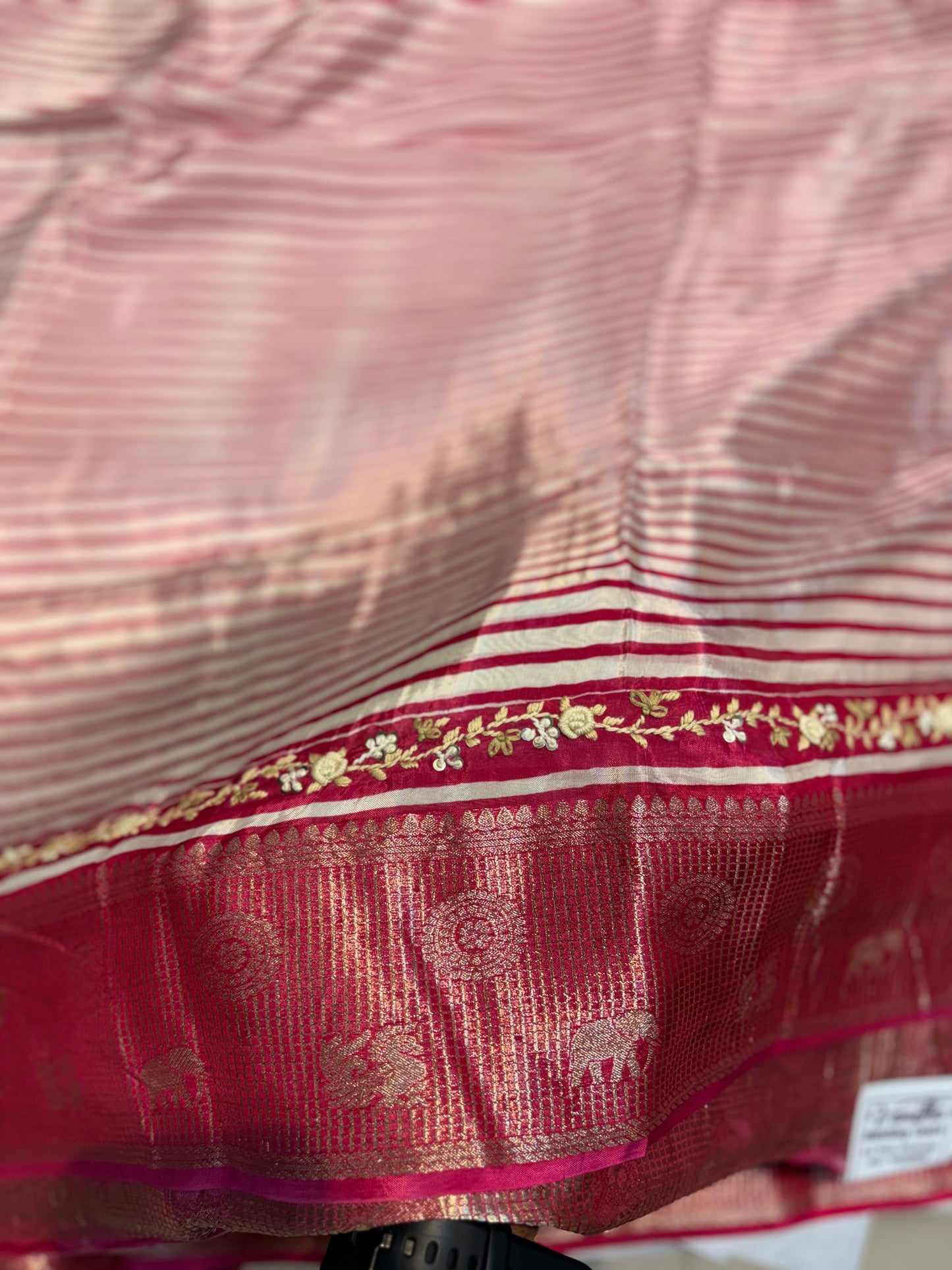 Premium Printed Creape Sarees with French knot work