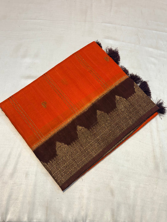 PREMIUM TUSSUR GEORGETTE SILK SAREE