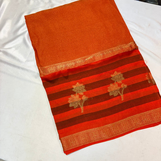 PREMIUM VISCOSE CREAPE SAREE