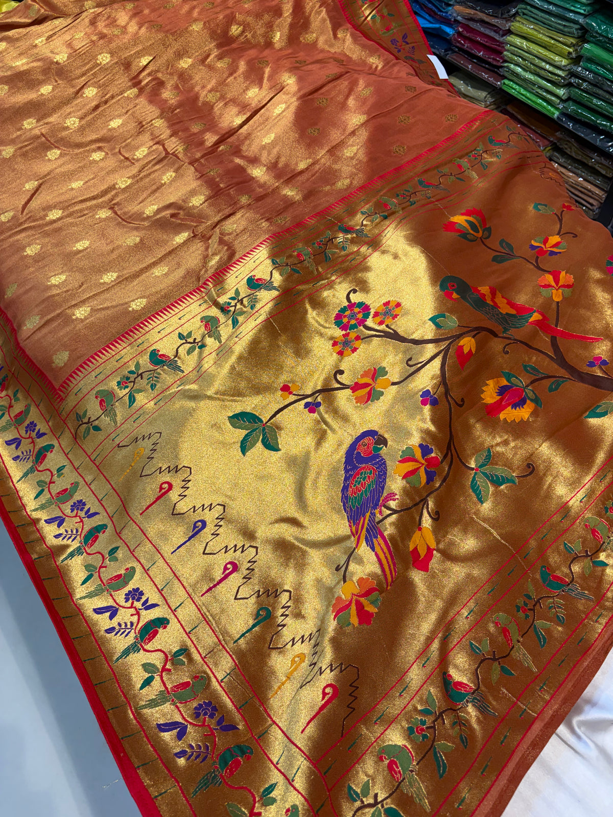 PREMIUM PAITHANI SAREE IN SOFT TISSUE