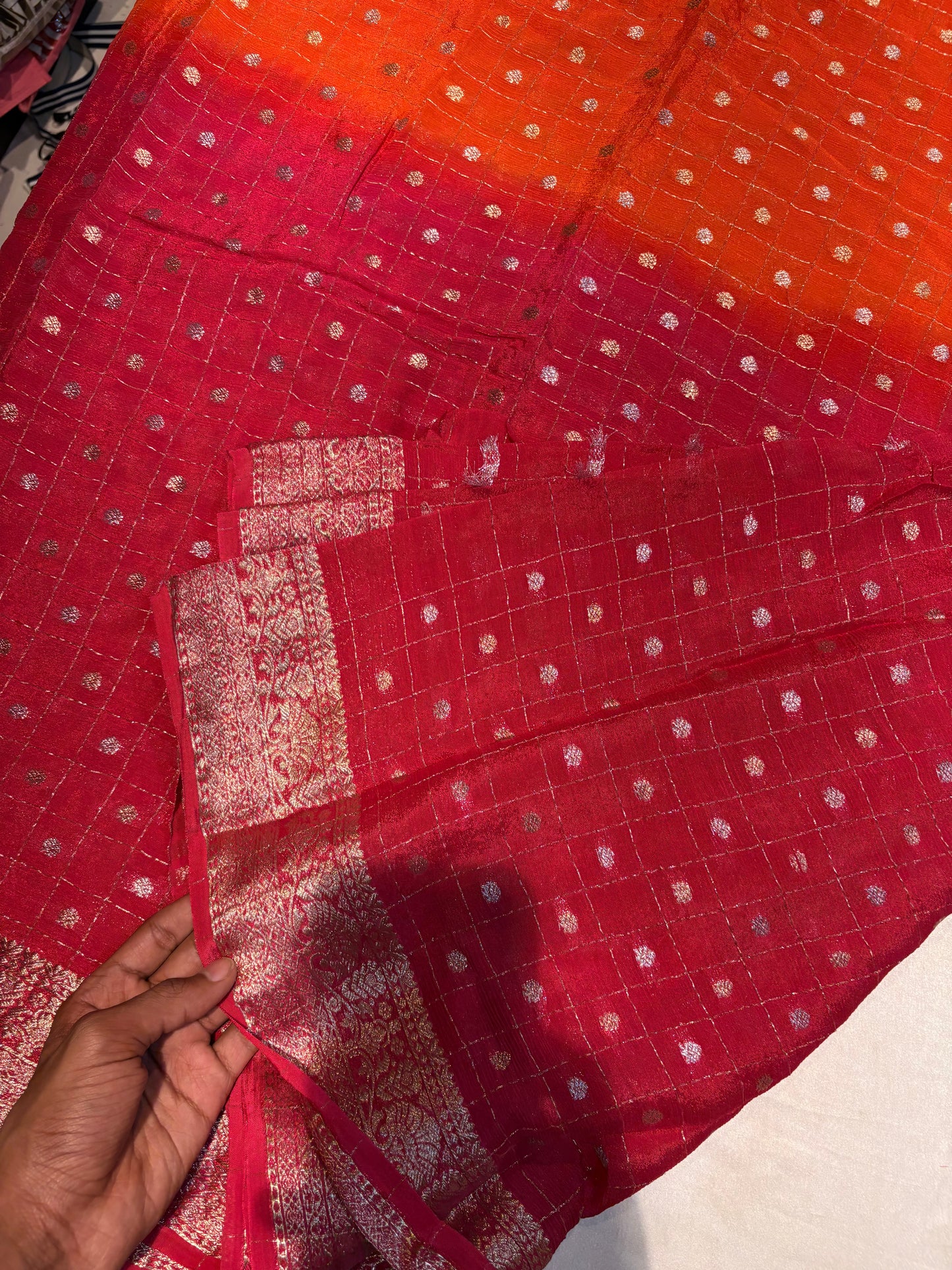 PREMIUM BANARASI CHIFFON SAREE