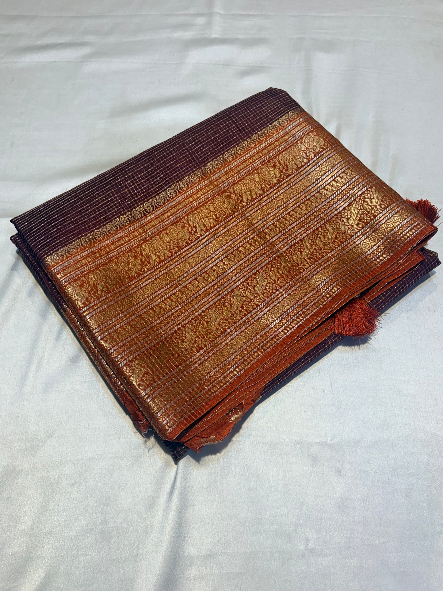 PREMIUM VISCOSE SILK SAREE WITH KANCIPURAM BORDER