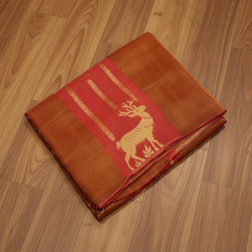 PURE CHINON CREAPE SAREE