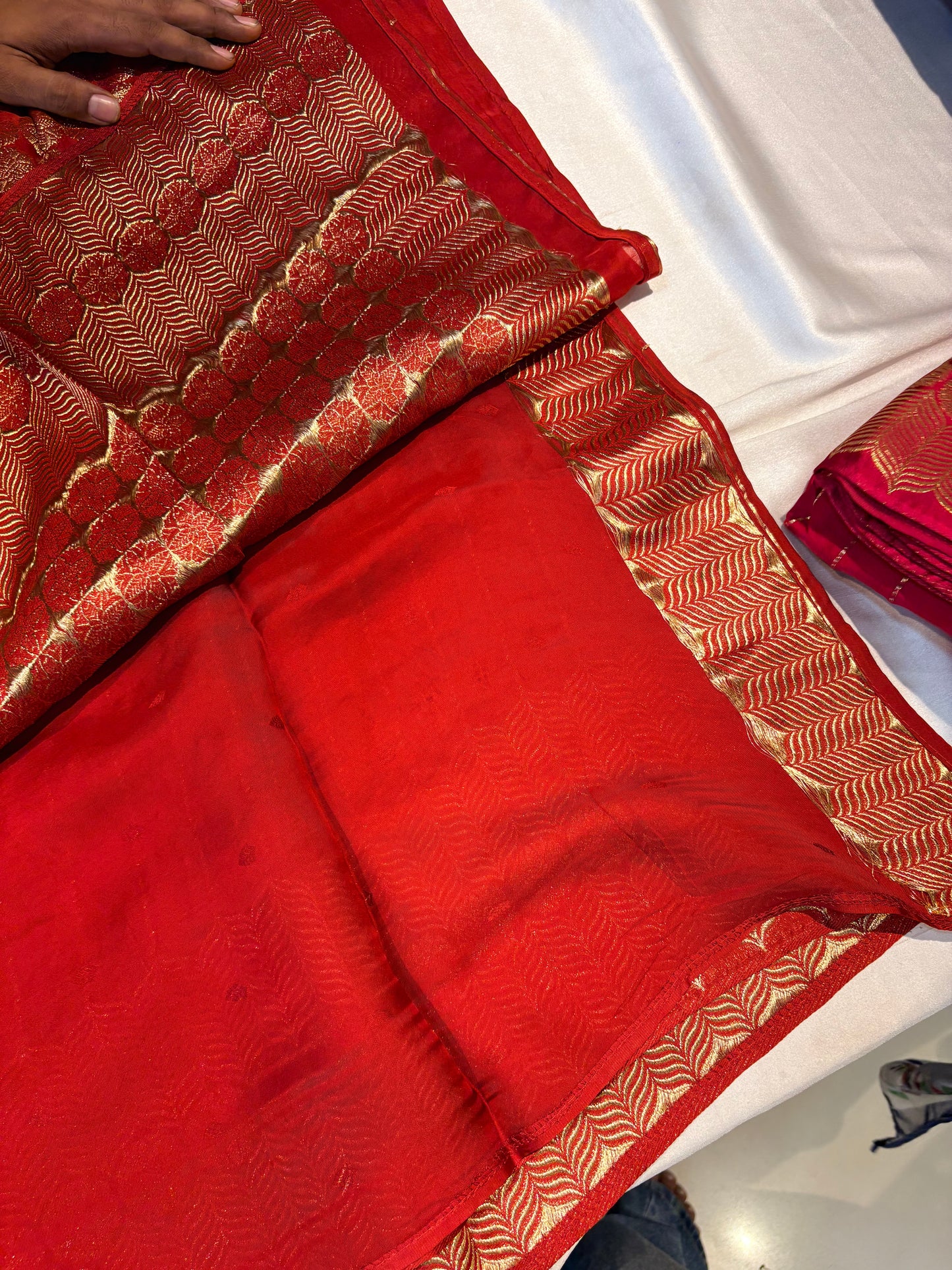 PURE BANARAS MASHRU CREAPE SILK SAREES