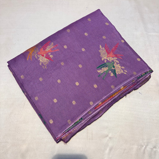 PREMIUM TUSSUR GEORGETTE SAREE WITH MEENA WORK