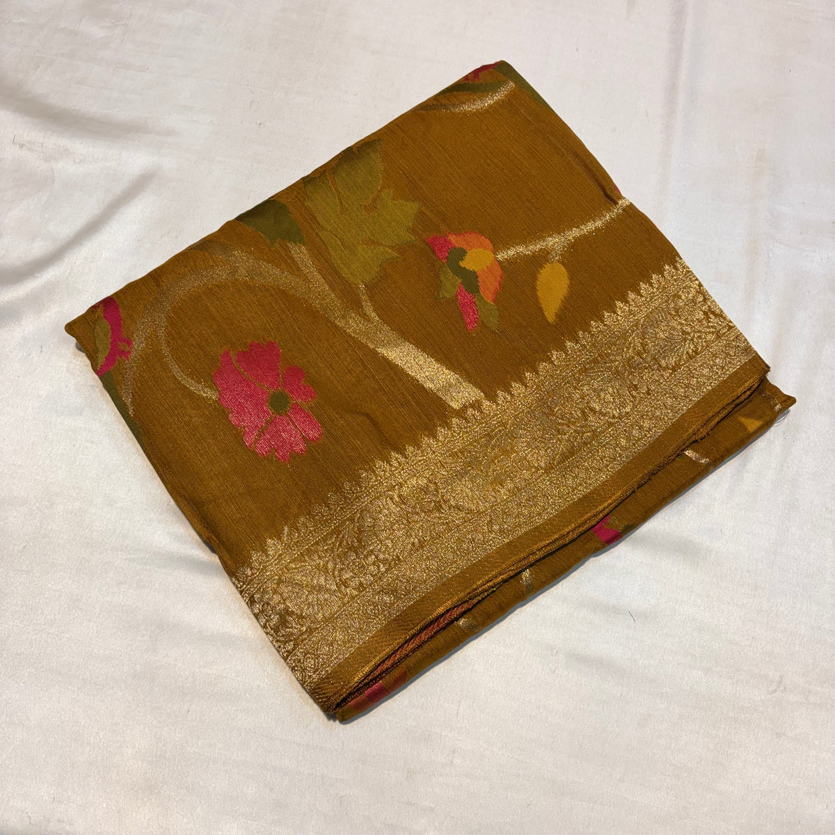 PREMIUM TUSSUR GEORGETTE SAREE WITH MEENA ZARI