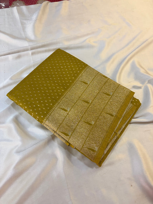 Banaras Georgette saree with Paithani Border