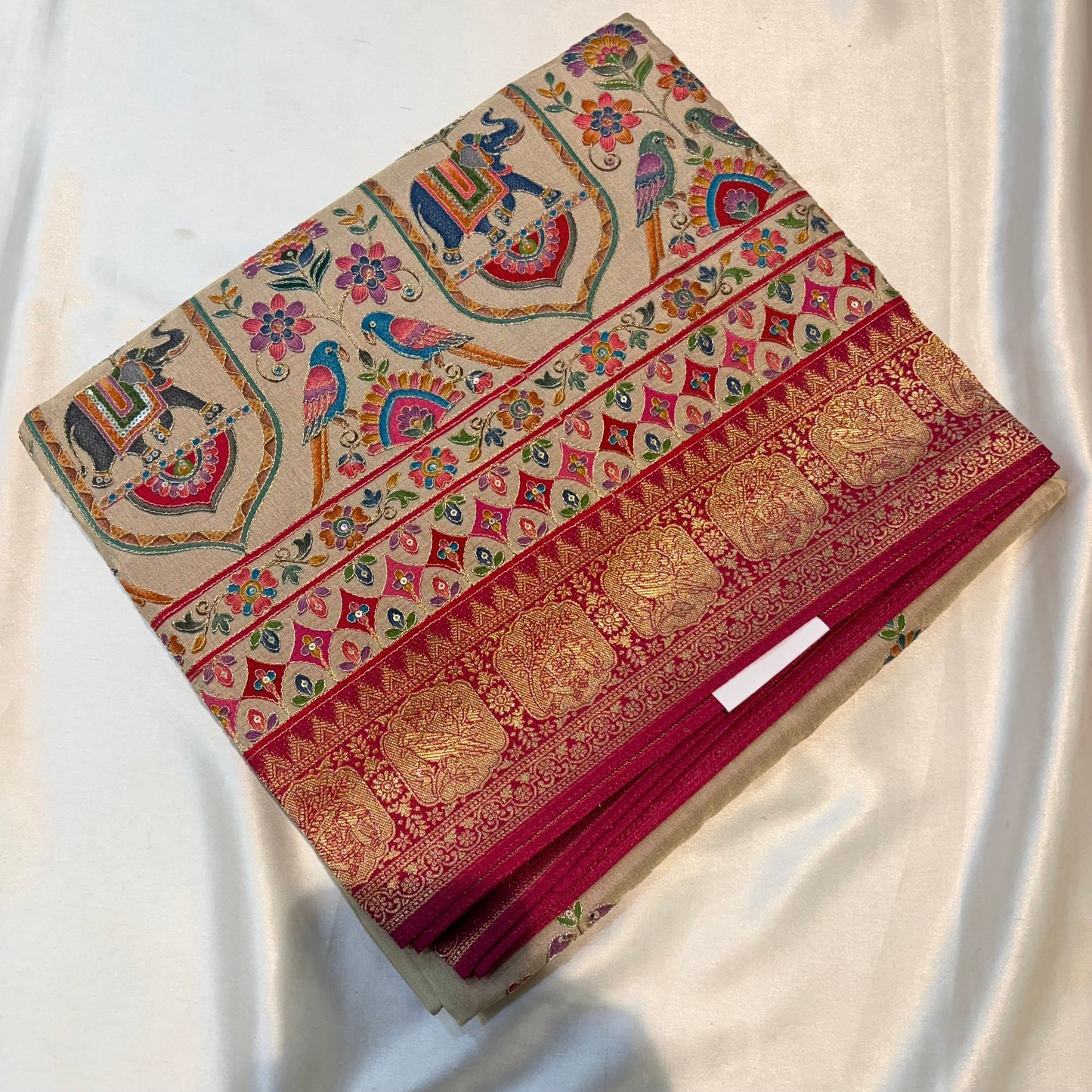 PURE PASHMINA SILK WITH KAATA WORK