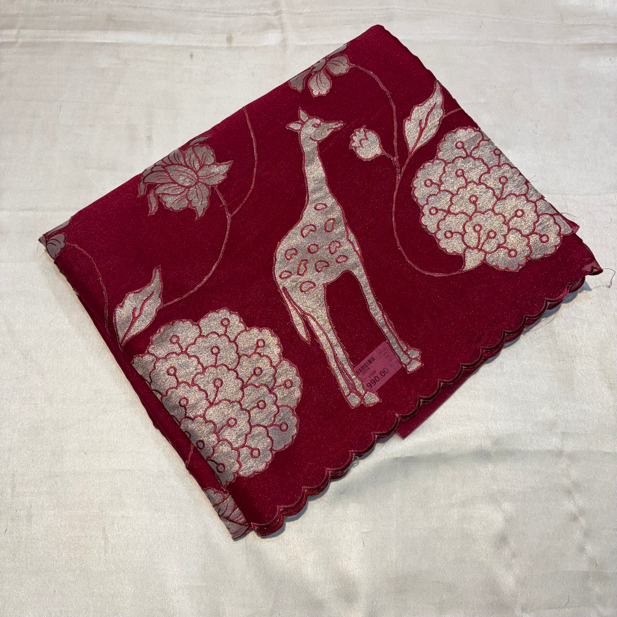 SOFT ORGANZA SAREE WITH APPLIQUÉ WORK