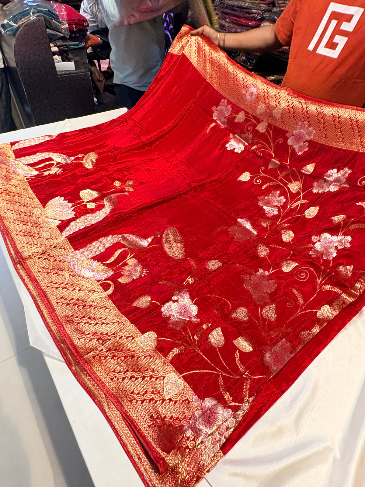 PREMIUM H.O CREAPE SILK SAREE