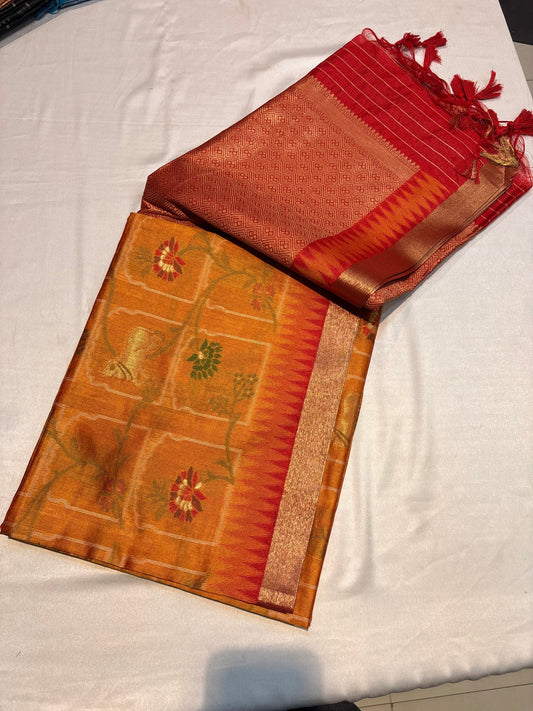 SEMI TUSSUR SILK SAREE