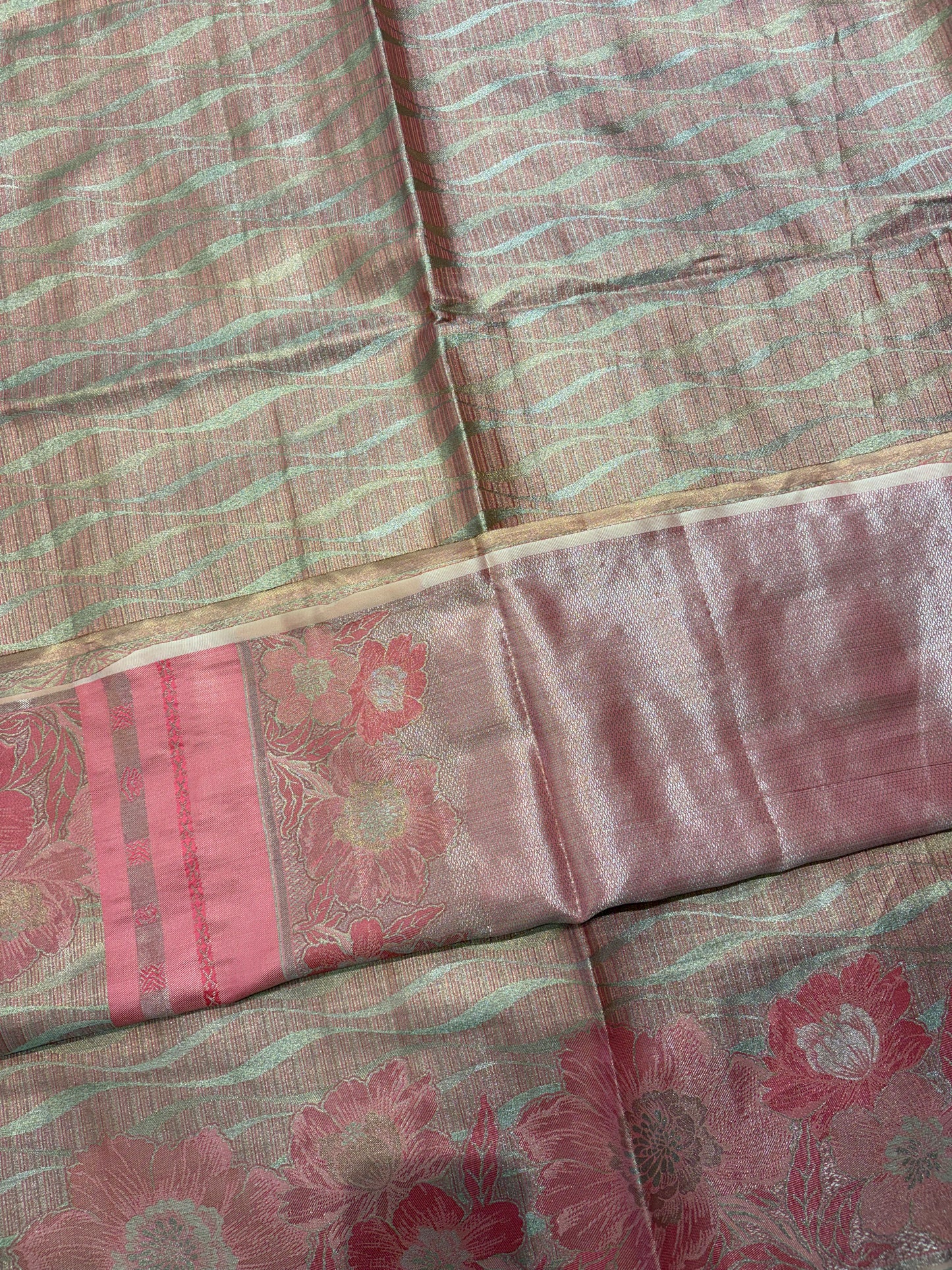 PREMIUM SEMI DESIGNER KACHI TISSUE SILK