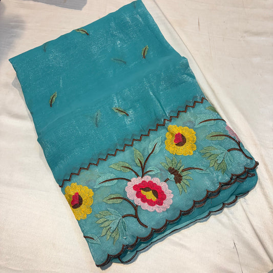 FANCY EMBROIDERY WORK SAREES