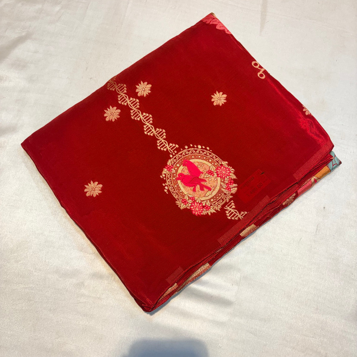PREMIUM RAW CHINON CREAPE SAREE