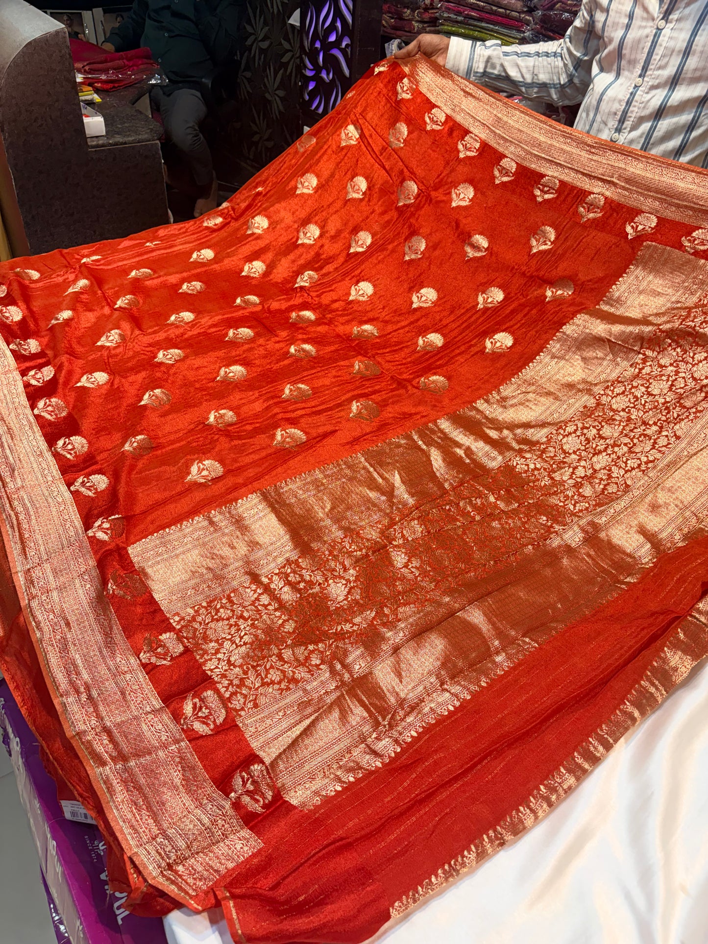 PREMIUM BANARASI CHIFFON SAREE