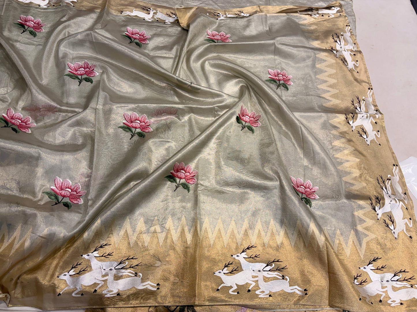 PURE SOFT TISSUE SILK SAREES