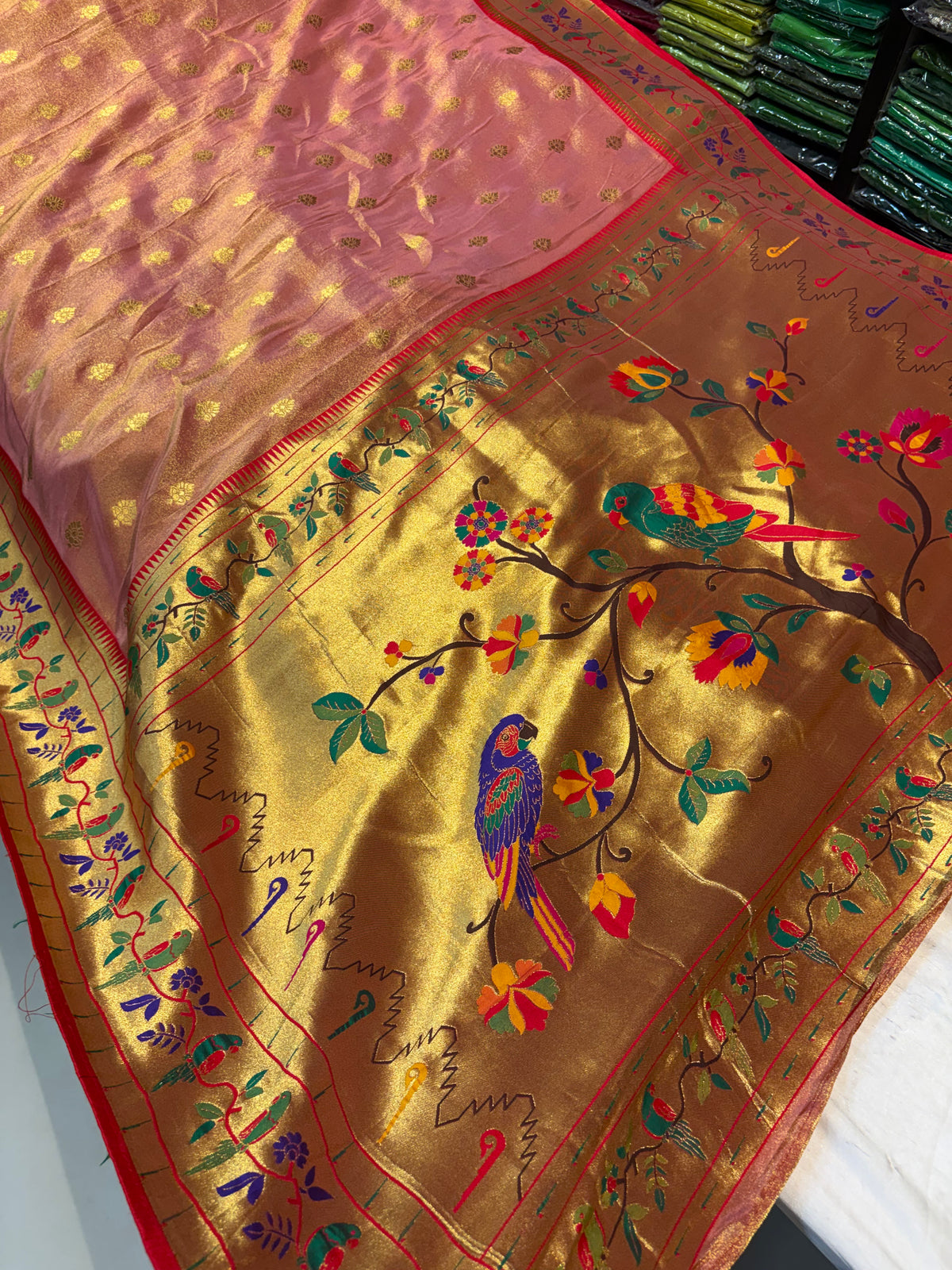 PREMIUM PAITHANI SAREE IN SOFT TISSUE