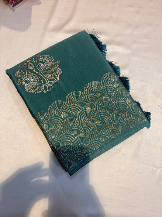 PREMIUM CHINON CREAPE WITH EMBROIDERY WORK