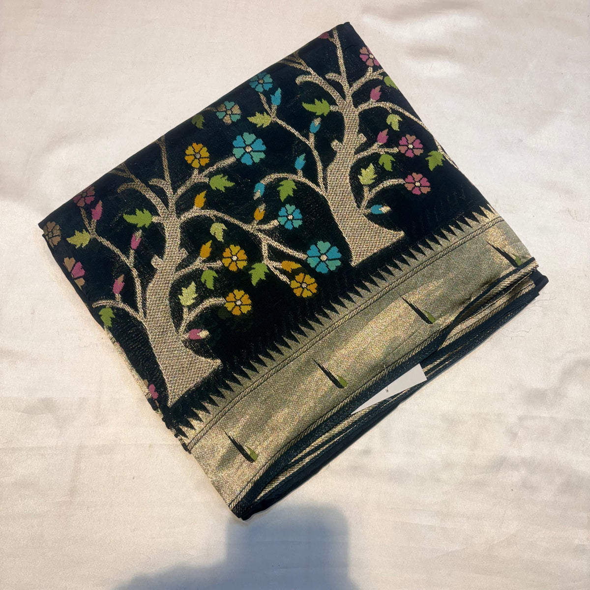 TUSSUR GEORGETTE SAREES
WITH PAITHANI BORDER